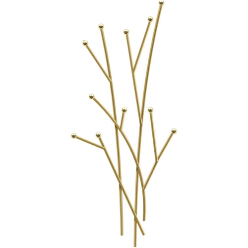 Modern Wall Mounted Coat Rack with Gold Metal Hooks, SpaceSaving DoubleHook Design for Entryway