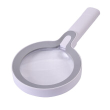 XT-8013 Magnifying Glass with 29 LEDs, 3 brightness levels, touch switch, 2x/13x handheld magnifying glass (white + gray)