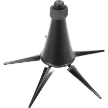 Foldable Clarinet Stand with Stable Support and Cotton Padding, Lightweight Metal Holder for Musicians