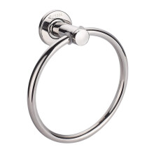 Stainless Steel Towel Ring Wall Mounted Rust‑Resistant Chrome Finish 6.8‑Inch Bathroom Holder