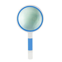 Hand-Held Reading Magnifier Glass Lens Anti-Skid Handle Old Man Reading Repair Identification Magnifying Glass, Specification: 85mm 10
