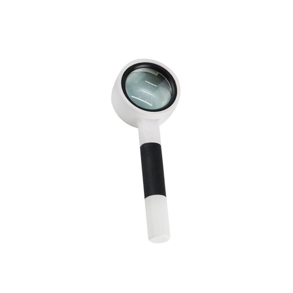 Hand-Held Reading Magnifier Glass Lens Anti-Skid Handle Old Man Reading Repair Identification Magnifying Glass, Specification: 37mm 16