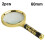 2pcs Elderly Reading Books Handheld Magnifier, Diameter:60mm(Removable Handle) 1