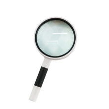Hand-Held Reading Magnifier Glass Lens Anti-Skid Handle Old Man Reading Repair Identification Magnifying Glass, Specification: 100mm 3