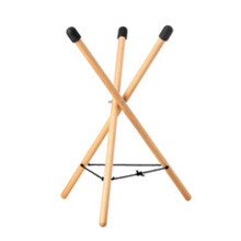Adjustable Handpan Drum Stand with Stable Beech Wood Base, Foldable Steel Tongue Drum Stand for Stage or Studio