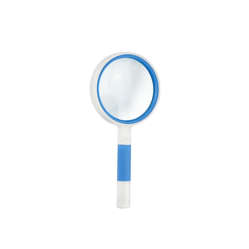 Hand-Held Reading Magnifier Glass Lens Anti-Skid Handle Old Man Reading Repair Identification Magnifying Glass, Specification: 65mm 6