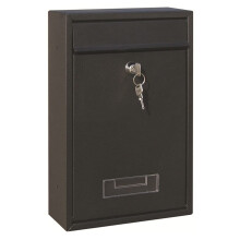 Wall Mount Locking Mailbox for Home Garden, Durable Iron Construction, WeatherResistant Finish