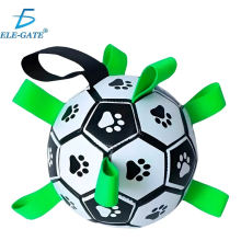 Hundespielzeug – Fußball mit Riemen (6 Zoll)