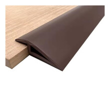 Self Adhesive Floor Transition Strip 9.8ft x 10mm Coffee PVC Door Threshold Trim for Vinyl and Tile