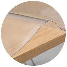 Translucent NonSlip Office Chair Mat 45x60cm Clear PVC Floor Protector with Rounded Corners for Hard Floors