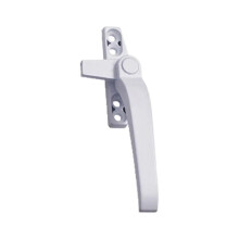 2pcs White Aluminum Casement Window Handles Right Left with Key Lock for Double Glazed Windows