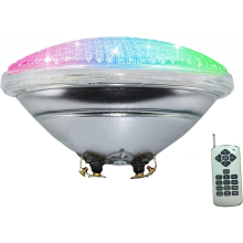 LED-Poolbeleuchtung, 18 W PAR56 RGB-Schwimmbadleuchte. Unterwasser-Scheinwerfer mit Fernbedienung, 12 V AC/DC, IP68 wasserdicht.