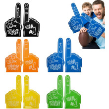 10 Stück riesige Schaumstofffinger, 45 cm lang, wir sind die Nummer 1 für Schaumstoffhände für alle Anlässe, Schaumstoffhände Cheerleading f