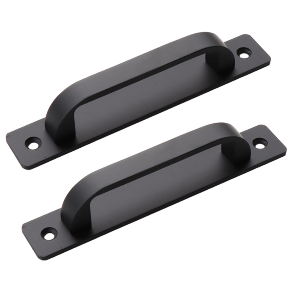 Black Barn Door Handle Set 5.8 Inch, RustâResistant Aluminum Pull Handles For Sliding Doors And Cabinets 9771547061083