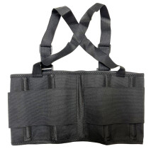 Large/XLarge Heavy Duty Back Support Belt for Lifting with Adjustable Suspenders and Stable Lumbar Support