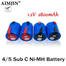 (6 pcs battery)SC battery 1.2v 3000mAh Ni-MH Rechargeable for Vacuum cleaner Sweeper Drone Electric drill battery DIY nickel sheet