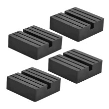 4pcs Rubber Jack Pad for Car Jack Stand and RV Stabilizer, Wear‑Resistant Rubber, Stable Lift Support