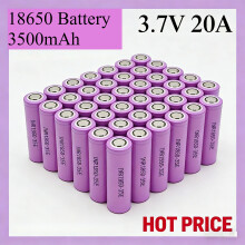 (5PCS Battery)18650 Batterie 18650 3500mAh 3.7V 25A 18650 Lithium - Ion De Haute Puissance D’origine, Outil Electrique 35E INR