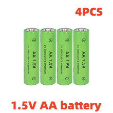 (4 pilas AA de 1,5 V) Batería AA de 1,5 V y 3000 mAh, adecuada para mandos a distancia, ratones, ord