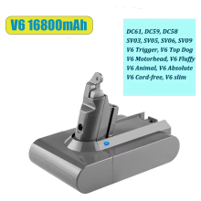 (V6 16800mAh)Replacement Battery 21.6V 28000mAh for V6 Vacuum Cleaner DC58 DC59 DC62 650 770 880 SV03 SV04 SV05 SV06 SV07 SV09