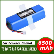 (6500mAh)5200mAh 14.4V Vacuum Cleaner Sweeper Replacement Batteries For X1 Ozmo T5 T8 T9 950 DX9G DX93 DX96 DLX11-54