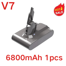 (V7 6800mAh 1pcs)For 9800mAh 21.6V Lithium-ion Rechargeable Vacuum Cleaner Battery Replacement for V8 Series