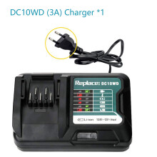 (1 Cargador) Batería recargable de iones de litio Probty BL1021B BL1020 de 12 V 10,8 V 3000 mAh 6000