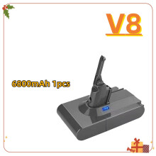 (V8 6.8Ah 1 unidad) Batería para aspiradora serie A/B, batería de iones de litio de 21.6 V