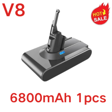 (V8 6800mAh 1pcs)For 9800mAh 21.6V Lithium-ion Rechargeable Vacuum Cleaner Battery Replacement for V8 Series
