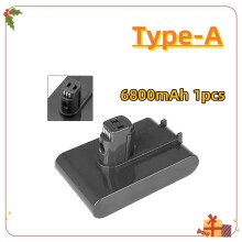 (Type-A 6.8Ah 1pcs)Vacuum cleaner series battery For A type/B type, Li-ion battery 21.6v