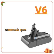 (V6 6.8Ah 1pcs)Vacuum cleaner series battery For A type/B type, Li-ion battery 21.6v