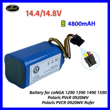 (Battery-4800mAH)4800mAh battery 4ICR19/66 ML: BONA1650-MF1, suitable for 1290 1390, Polaris PVCR 0920WV Rufer, Redmond RV-R500 robot