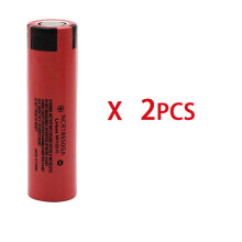 (Negro) NCR 18650GA 30A de 3,7 V 3500mAh Batería recargable de litio 18650 de polo plano