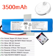 (3500mAh)14.4V 3500mAh Vacuum Replacement Battery for 360 S6 Vacuum Cleaner