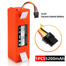 (5200mAh 1)Replacement Battery for Roborock, Robotic Vacuum Cleaner, S55, S60, S65, S50, S51, S5 MAX, S6 Parts, 14.4V