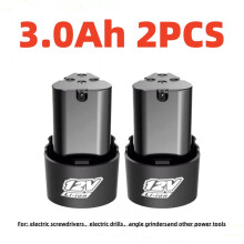 (3000mAh 2PCS)12V 4000mAh Universal Rechargeable Lithium Battery for Electric Screwdrivers, Drills, Mini Angle Grinders, and Other Power Tools