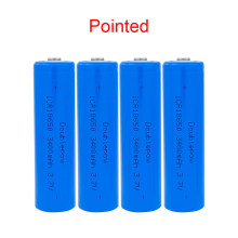 (4 pcs pointed)Doublepow 18650 battery 3.7V 3400mah 18650 lithium rechargeable battery for flashlight etc