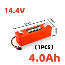 (4000 mAh 1) Batería de repuesto para aspiradora S55 S60 S65 S50 S51 S5 MAX S6 Piezas 14.4V 12800 mA