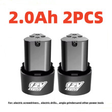 (2000mAh 2PCS)12V 4000mAh Universal Rechargeable Lithium Battery for Electric Screwdrivers, Drills, Mini Angle Grinders, and Other Power Tools