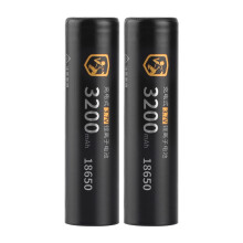 (2 unidades planas) Batería 18650 de litio de 3,7 V y 3200 mAh, recargable, para linternas, juguetes