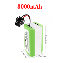 (3000mAh)Replacement Battery for 990 1090 Tesvor X500 N79 N79S DN622 11 11S RoboVac 30 14.4V 12800mAh