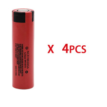 (BLANCO) NCR 18650GA 30A de 3,7 V 3500mAh Batería recargable de litio 18650 de polo plano