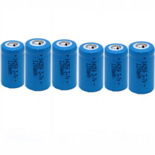(6PCS Battery)3.7V 14250 rechargeable lithium battery LS14250 ER14250H 1/2-R6 1/2 AA 1200mah rechargeable ER14250 lithium battery