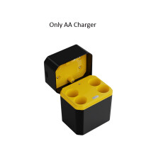 (Only AA Charger 1PCS)1.5V Rechargeable AA 3600mWh AAA 1300mWh Lithium Batteries with Smart Fast Charger Upgraded Intelligent Chip Protection