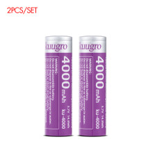 (2pcs 18650)ku-4000 18650 Battery 4000mAh 3.7V 12A Discharging Rechargeable Batteries For Battery Packs Power Tool Flashlight Fan