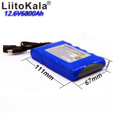 (12V6800)HK Batería recargable de iones de litio 18650 de alta calidad, 12 V CC, 6800 mAh, para carg