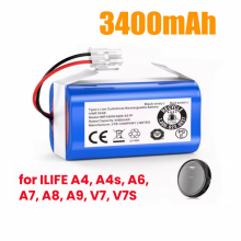 Batería de litio de 3400 mAh, 14,8 V, 2600 mAh, 14,4 V y 3200 mAh para aspiradora A4, A4s, V7, A6, V