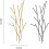 Modern Wall Mounted Coat Rack with Gold Metal Hooks, SpaceSaving DoubleHook Design for Entryway 2