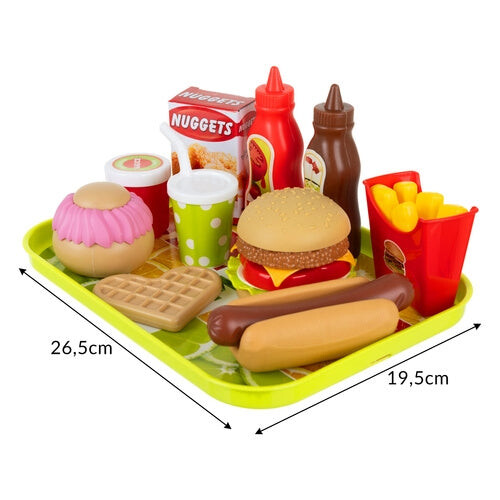 Set di giocattoli Fast Food da 26 pezzi per un gioco creativo 2