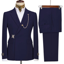 (marineblau, 7XL) Herrenanzug, Smoking, 2-teilig, Slim Fit, formeller Businessanzug, Hochzeitsanzug, Smoking für Bräutigam und Abschlussball